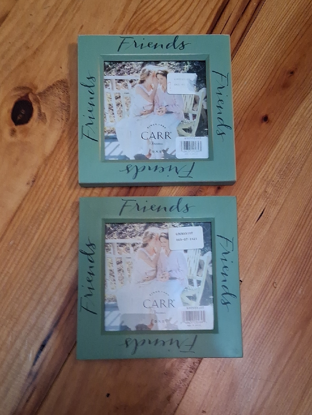 'Friends' Square Photo Frame in Teal Green - Set of 2